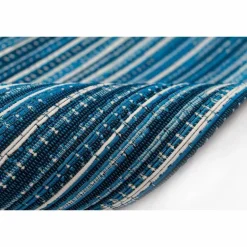 3' x 5' Indoor/Outdoor Blue Stripes Rug
