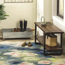 5' x 8' Watercolor Pond Indoor/Outdoor Rug (marina)
