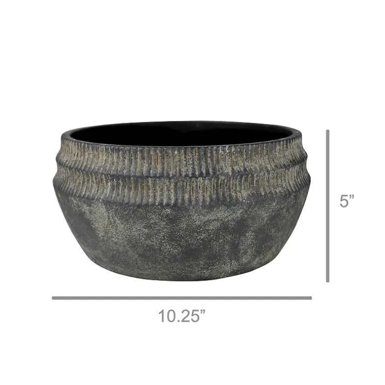 Yara Low Cement Planter, Large