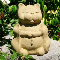 Zen Meditating Cat Sculpture - Sedona