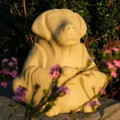 Zen Meditating Dog Sculpture (Medium) - Classic