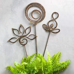 Zen Symbols Garden Stake - Lotus