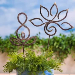 Zen Symbols Garden Stake - Meditative