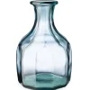 Zeta Geometric Recycled Glass Vase - Clear