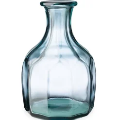 Zeta Geometric Recycled Glass Vase - Clear